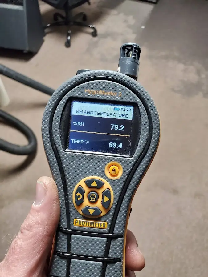 Moisture meter humidity assessment for Fire & Smoke Damage Restoration in Seabrook